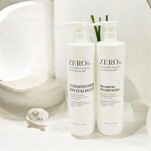 (2 PACK) CONDITIONER & SHAMPOO ZERO % - 15 fl.oz